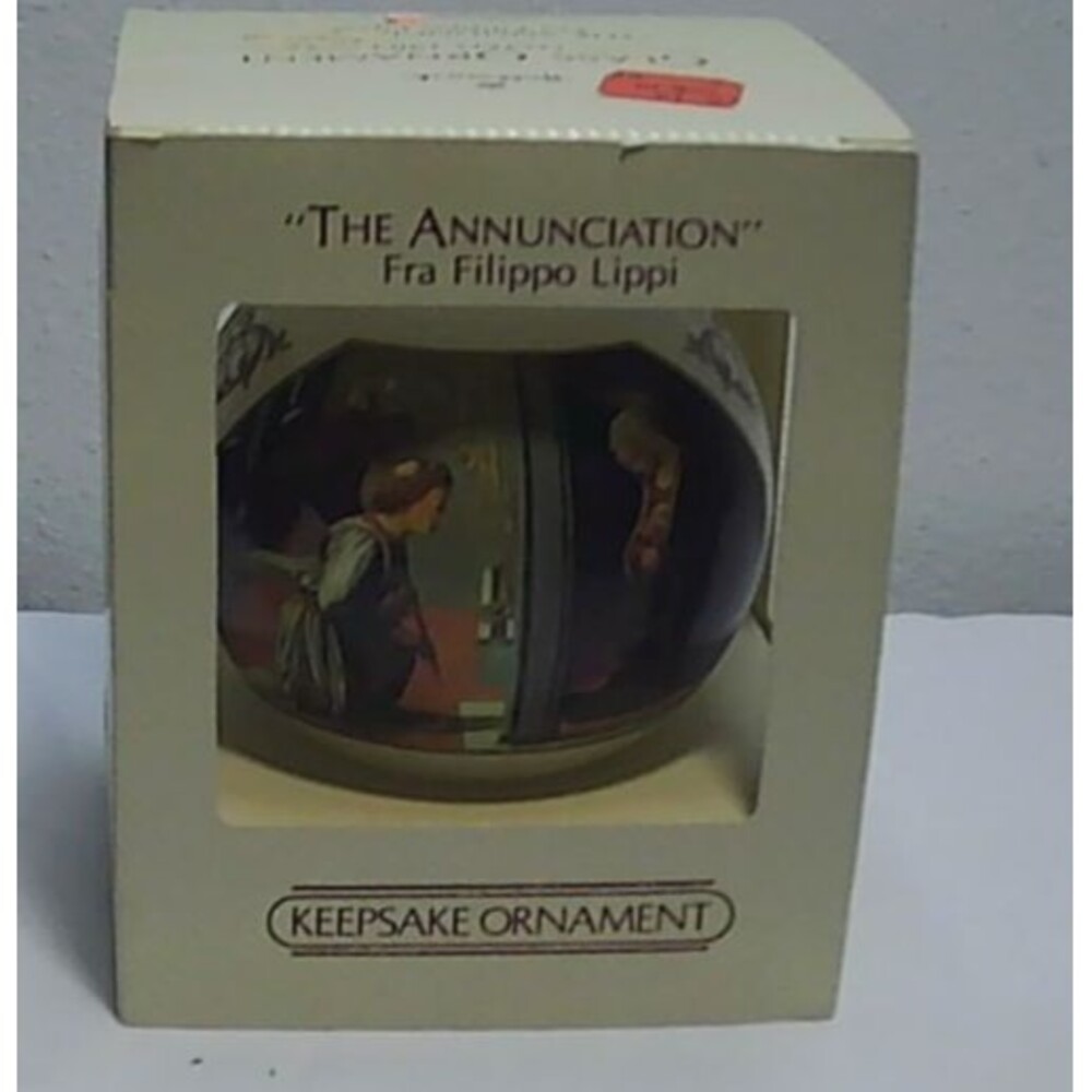 Hallmark Keepsake The Annunciation Fra Filippo Lippi Glass Ball Ornament 1983